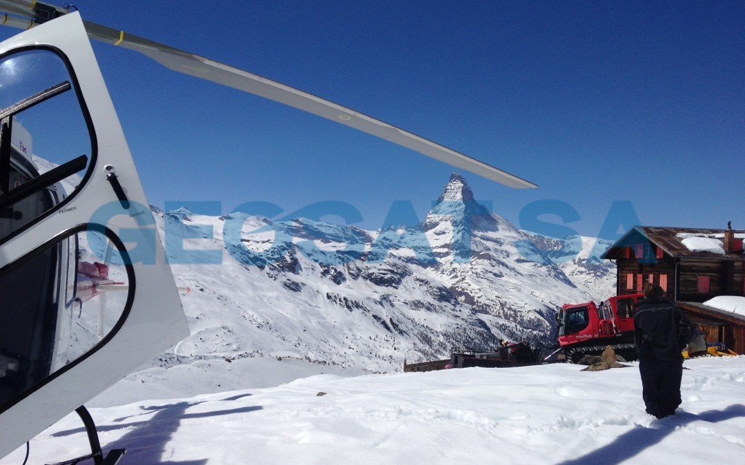 Zermatt: Déterminaion de la profondeur de neige et de glace
