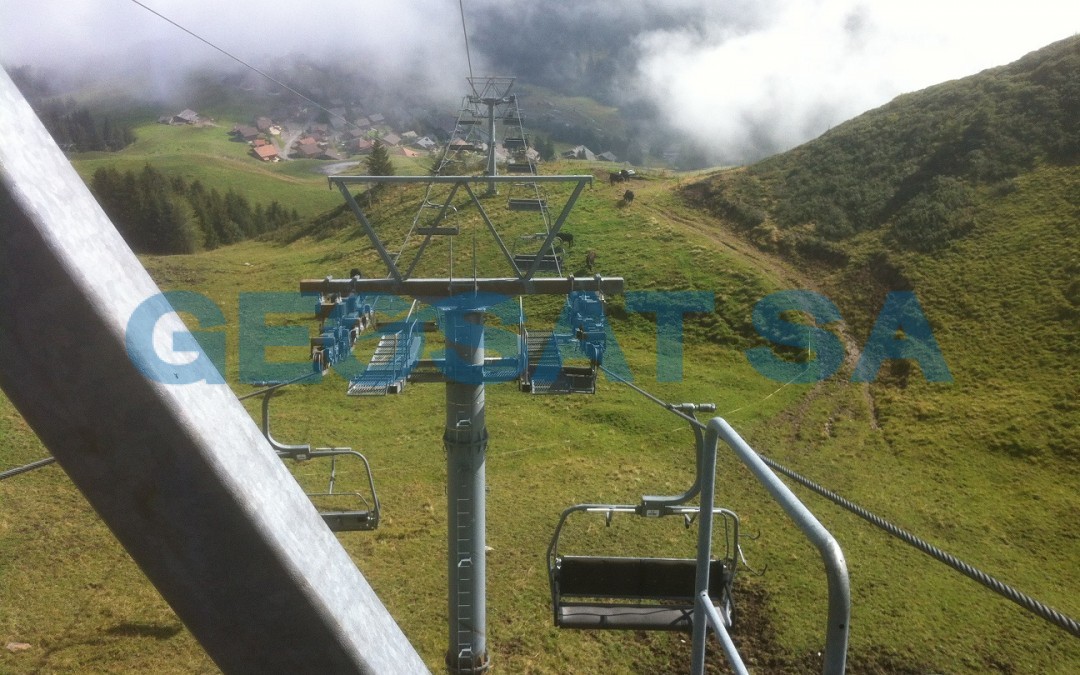 Morgins: Aligenements de pylônes