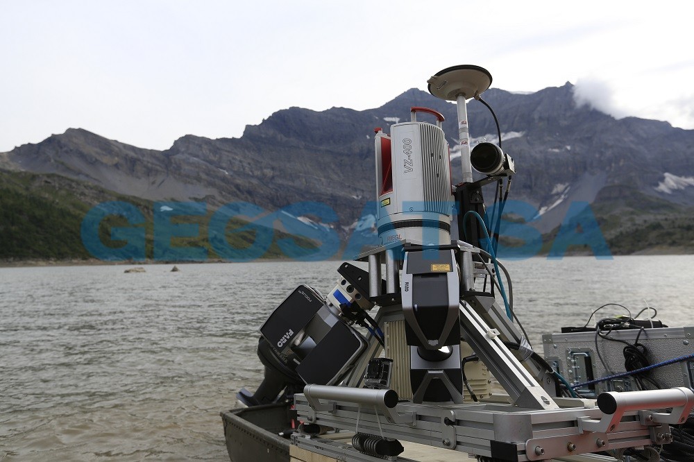 Barrage de Salanfe : Mesures laserscann mobile