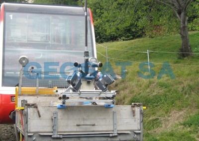 Funiculaire SMS Sierre-Montana : Laserscann mobile