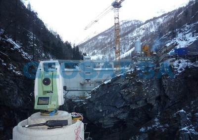 Barrage de Serra : surveillance géoédisque + chantier